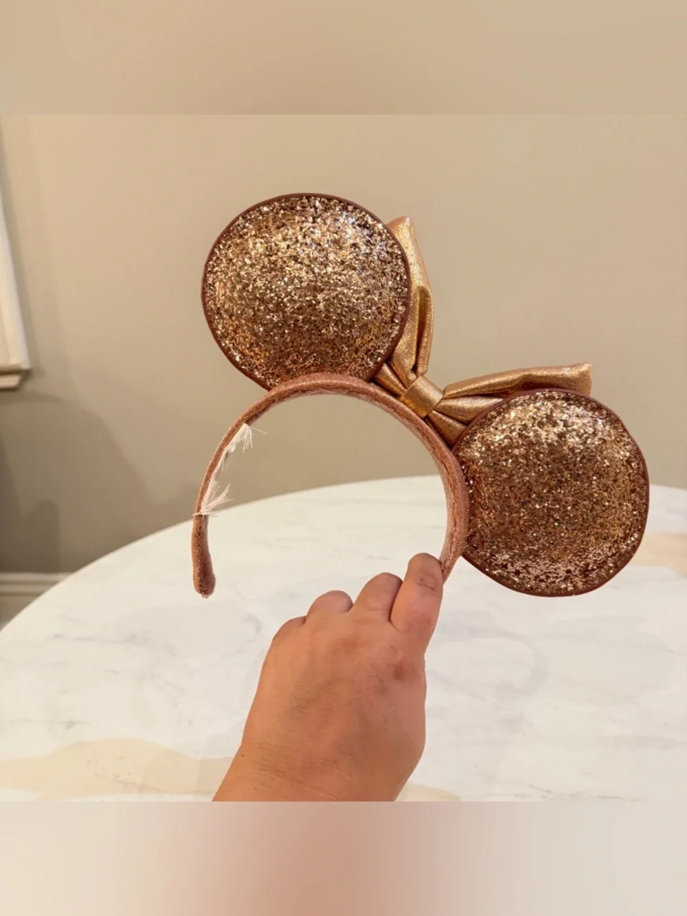 NEW Disney Minnie Ears Headband - Briar Rose Gold